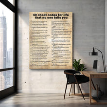 Load image into Gallery viewer, 40 Cheat Codes For Life