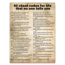 Load image into Gallery viewer, 40 Cheat Codes For Life