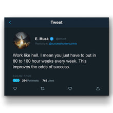 Load image into Gallery viewer, Elon Tweet Work Like Hell