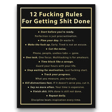 Load image into Gallery viewer, 12 Fucking Rules For Getting Shit Done