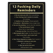Load image into Gallery viewer, 12 Fucking Daily Reminders