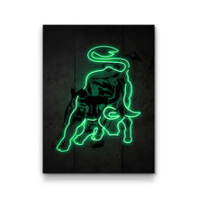 Load image into Gallery viewer, Neon Wall Street Charging Bull
