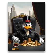 Load image into Gallery viewer, Businessman Luxury Wall Art, Business Boss Office Decor Millionaire Canvas Investor Print Workspace Inspiration NYC Skyline Wealth Lifestyle