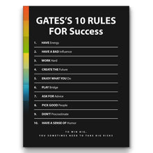 Load image into Gallery viewer, Gates's 10 Rules For Success