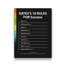 Load image into Gallery viewer, Gates's 10 Rules For Success