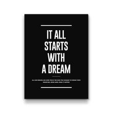Load image into Gallery viewer, It All Starts With A Dream Meaning