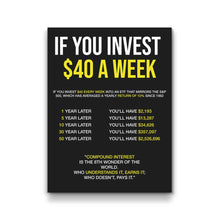 Load image into Gallery viewer, If You Invest $40 A Week