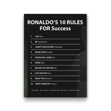 Load image into Gallery viewer, Cristiano Ronaldo's 10 Rules For Success
