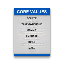 Load image into Gallery viewer, Company Core Values