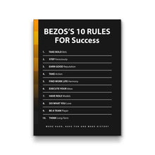 Load image into Gallery viewer, Bezos's 10 Rules For Success