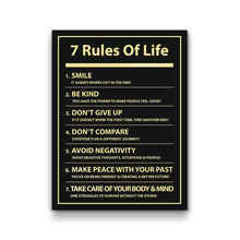Load image into Gallery viewer, 7 Rules Of Life