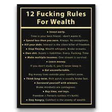 Load image into Gallery viewer, 12 Fucking Rules For Wealth