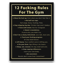 Load image into Gallery viewer, 12 Fucking Rules For The Gym