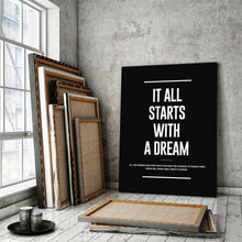 Load image into Gallery viewer, It All Starts With A Dream Meaning