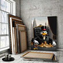 Load image into Gallery viewer, Businessman Luxury Wall Art, Business Boss Office Decor Millionaire Canvas Investor Print Workspace Inspiration NYC Skyline Wealth Lifestyle