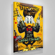 Load image into Gallery viewer, Champagne Party Wall Art, Funny Mr.Boss Luxury Decor for Millionaires, Elegant Office Home Decor, Unique Entrepreneur Gift, Rich Lifestyle