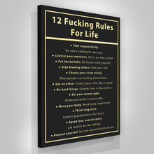 Load image into Gallery viewer, 12 Fucking Rules For Life