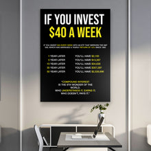 Load image into Gallery viewer, If You Invest $40 A Week