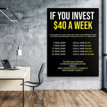 Load image into Gallery viewer, If You Invest $40 A Week