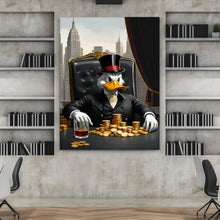 Load image into Gallery viewer, Businessman Luxury Wall Art, Business Boss Office Decor Millionaire Canvas Investor Print Workspace Inspiration NYC Skyline Wealth Lifestyle