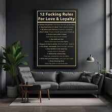 Load image into Gallery viewer, 12 Fucking Rules For Love & Loyalty