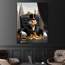 Load image into Gallery viewer, Businessman Luxury Wall Art, Business Boss Office Decor Millionaire Canvas Investor Print Workspace Inspiration NYC Skyline Wealth Lifestyle