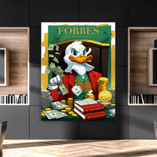 Load image into Gallery viewer, Forbes 30 Under 30 Exclusive CEO Office Decor Canvas Print Entrepreneur Poster Millionaire Investors Luxury Wall Art Money Success Symbolism