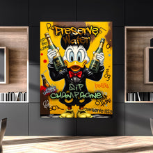 Load image into Gallery viewer, Champagne Party Wall Art, Funny Mr.Boss Luxury Decor for Millionaires, Elegant Office Home Decor, Unique Entrepreneur Gift, Rich Lifestyle