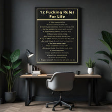 Load image into Gallery viewer, 12 Fucking Rules For Life