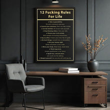 Load image into Gallery viewer, 12 Fucking Rules For Life