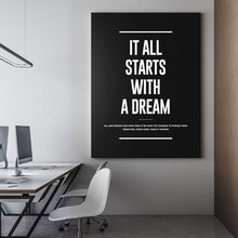 Load image into Gallery viewer, It All Starts With A Dream Meaning