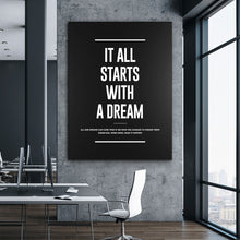 Load image into Gallery viewer, It All Starts With A Dream Meaning