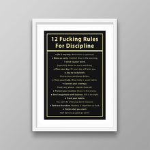 Load image into Gallery viewer, 12 Fucking Rules For Discipline