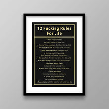 Load image into Gallery viewer, 12 Fucking Rules For Life