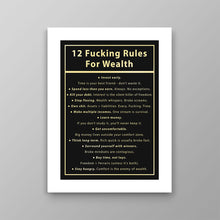 Load image into Gallery viewer, 12 Fucking Rules For Wealth