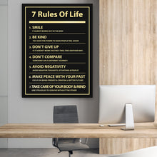 Load image into Gallery viewer, 7 Rules Of Life - Success Hunters Prints