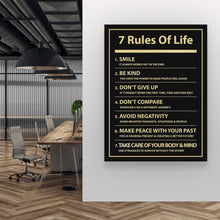 Load image into Gallery viewer, 7 Rules Of Life - Success Hunters Prints