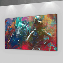 Load image into Gallery viewer, Charging Bull with Fearless Girl - Success Hunters Prints