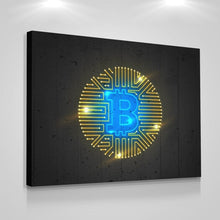 Load image into Gallery viewer, Neon Bitcoin - Success Hunters Prints