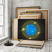 Load image into Gallery viewer, Neon Bitcoin - Success Hunters Prints