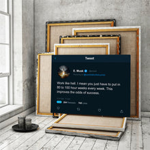 Load image into Gallery viewer, Elon Tweet Work Like Hell