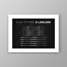 Load image into Gallery viewer, 1 Million Dollar Math - Success Hunters Prints