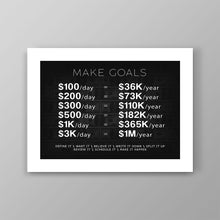 Load image into Gallery viewer, Make Goals - Success Hunters Prints