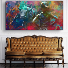 Load image into Gallery viewer, Charging Bull with Fearless Girl - Success Hunters Prints