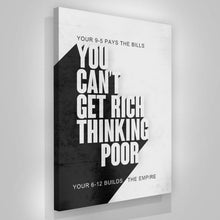 Load image into Gallery viewer, You Can’t Get Rich Thinking Poor - Success Hunters Prints