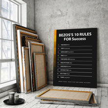 Load image into Gallery viewer, Bezos's 10 Rules For Success - Success Hunters Prints