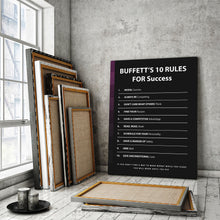 Load image into Gallery viewer, Buffett's 10 Rules For Success - Success Hunters Prints