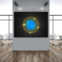 Load image into Gallery viewer, Neon Bitcoin - Success Hunters Prints