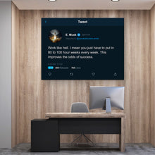 Load image into Gallery viewer, Elon Tweet Work Like Hell