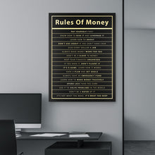 Load image into Gallery viewer, Rules Of Money - Success Hunters Prints